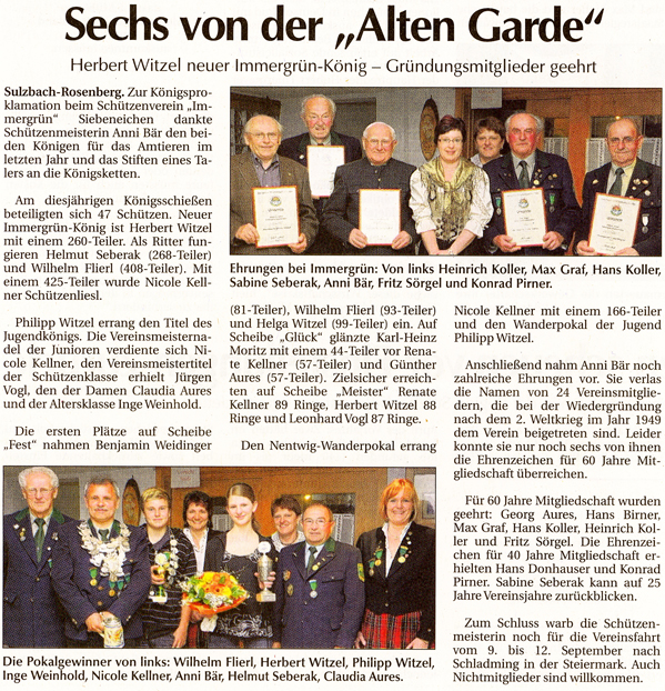 Sechs von der Alten Garde