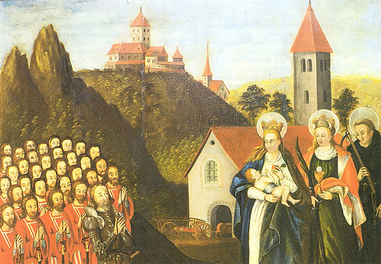 Die Kirche zur hl. Barbara in Siebeneichen