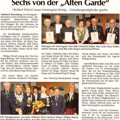 Sechs von der Alten Garde